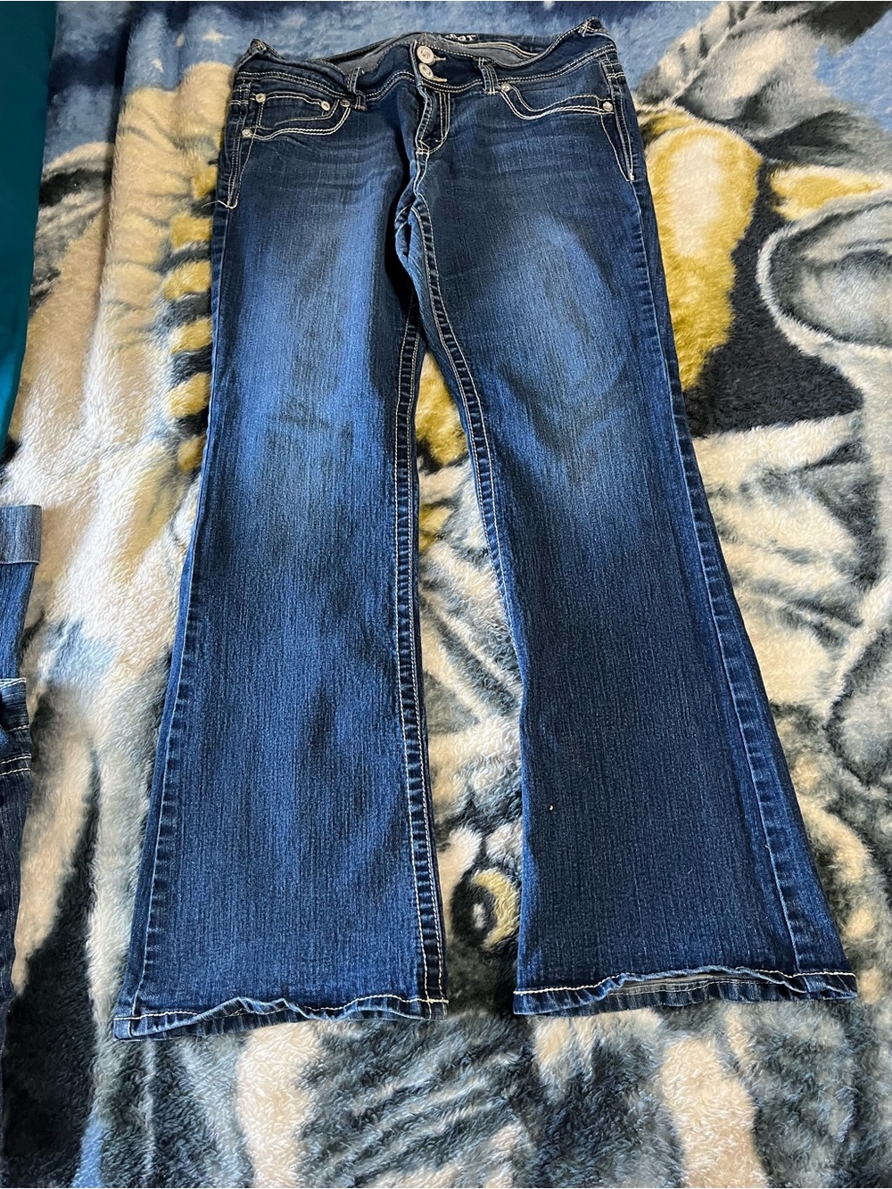 Wallflower Dark Blue Flare Jeans